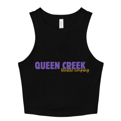 Ladies Micro Rib Racer Crop Tank Thumbnail